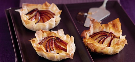 Tartelettes aux prunes et à la ricotta