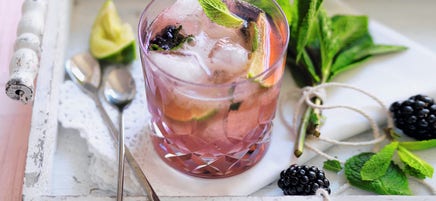 Cocktail poire et mûre