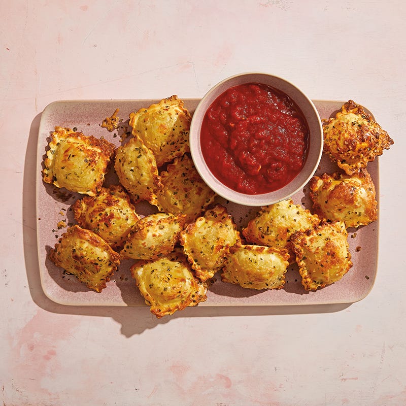 Baked Ravioli with Marinara Dipping Sauce