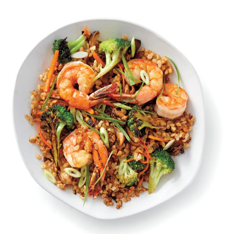 Quick prawn fried rice