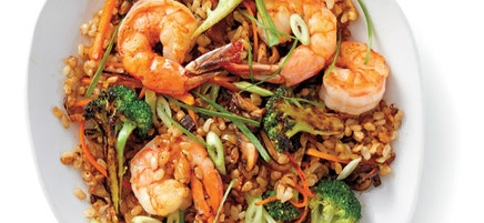 Quick prawn fried rice