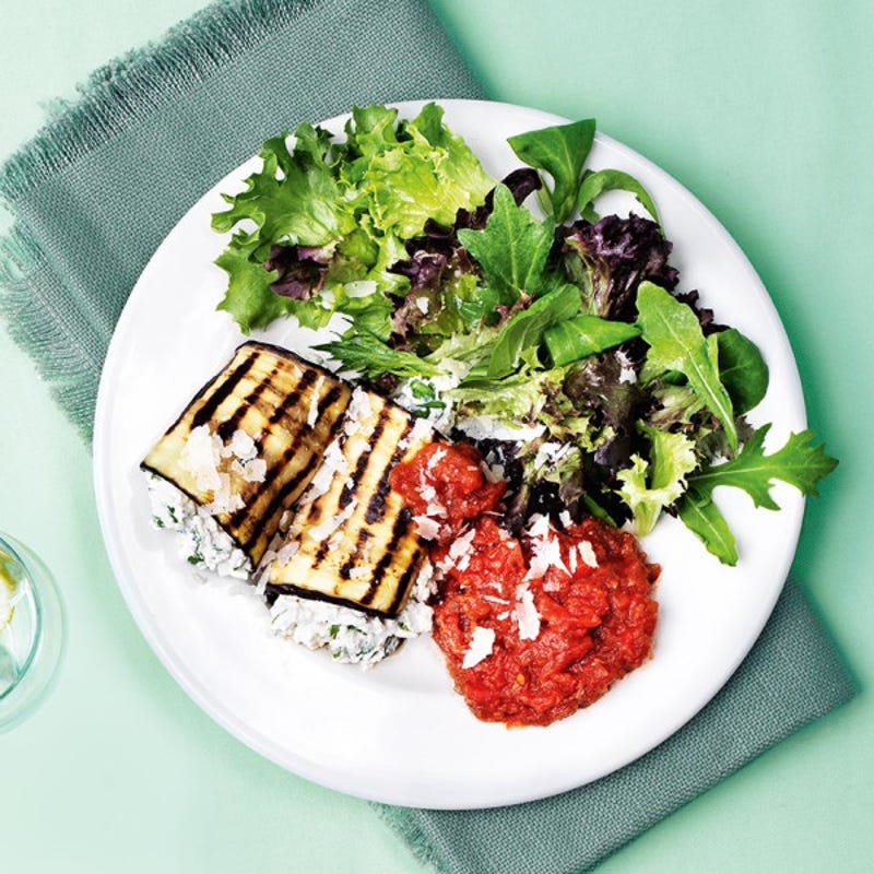 Photo de/du Cannellonis d'aubergines à la ricotta et à la tomate par WW