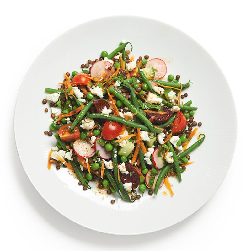 Photo de/du Salade de légumes d’été aux lentilles et à la feta par WW