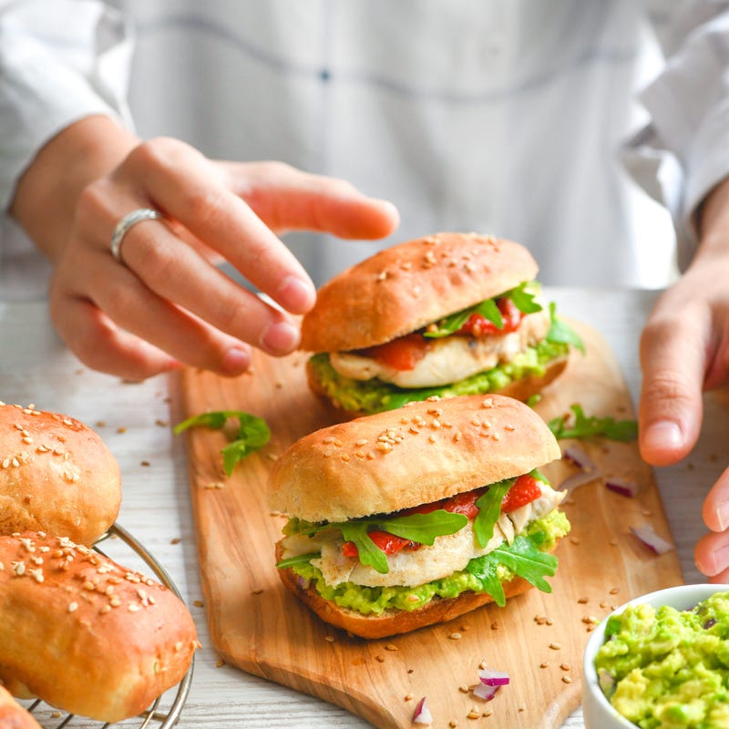 Foto van Burgerbroodjes door WW