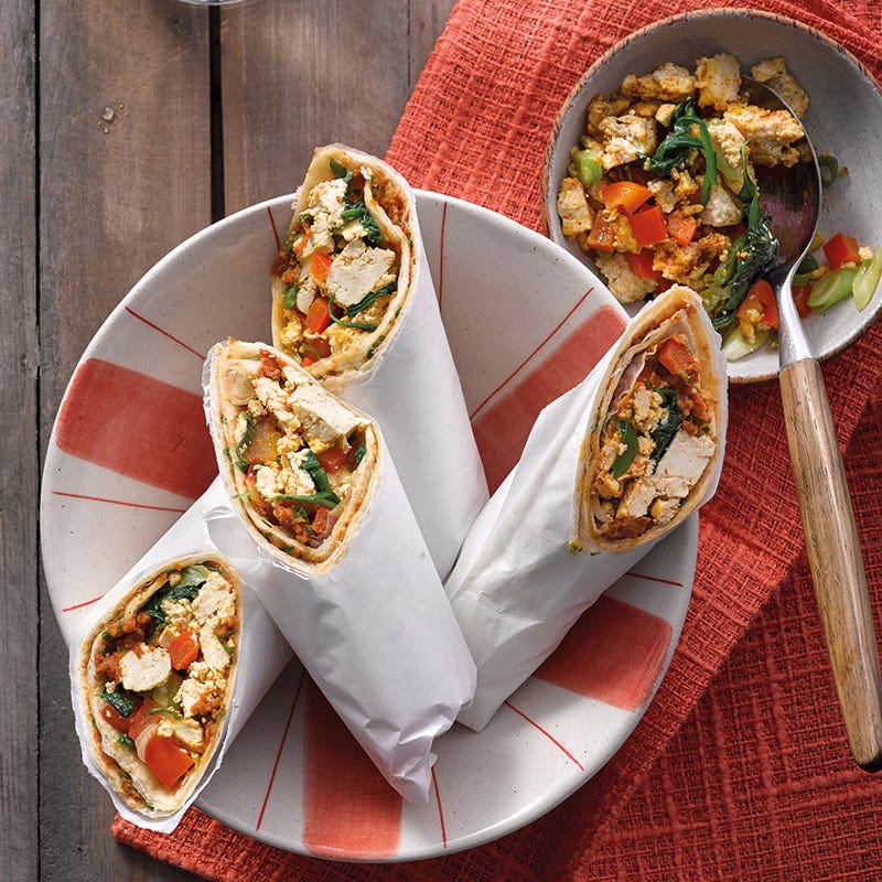 Foto van Wrap met tofu en spinazie door WW