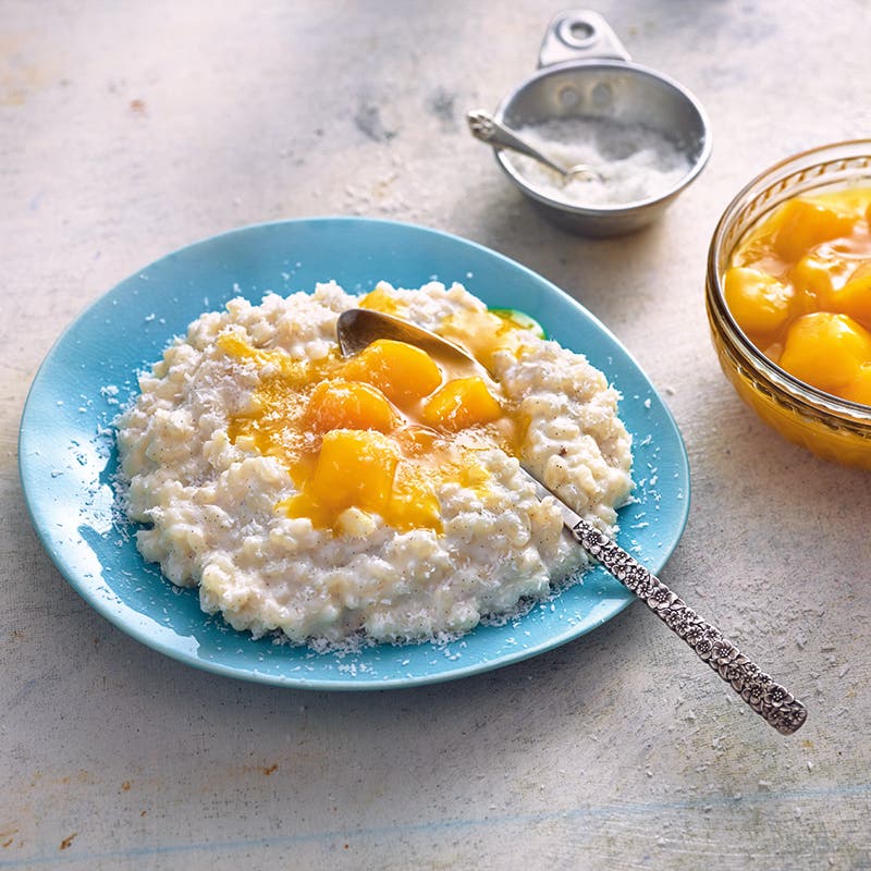 ViktVäktarna - Risgrynsgröt med kokos och mangokompott