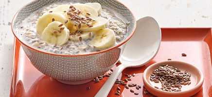 Havermout met banaan en chiazaad