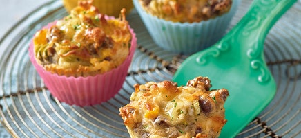 Kleine gehaktmuffins met mais