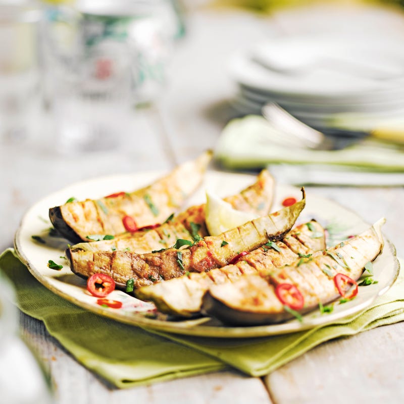 Photo de/du Aubergines grillées-harissa par WW