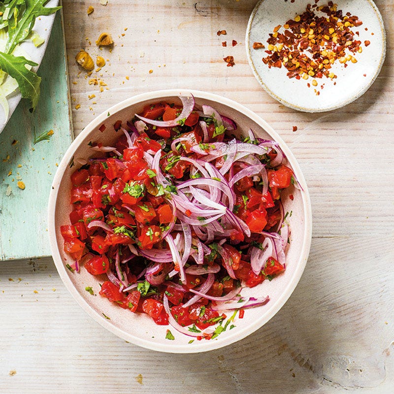 Tomaten-Zwiebel-Salsa