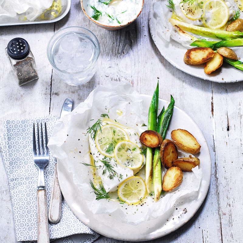 Photo de/du Haddock au citron rôti et sauce à l’aneth par WW