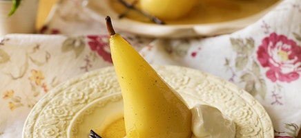 Poires pochées