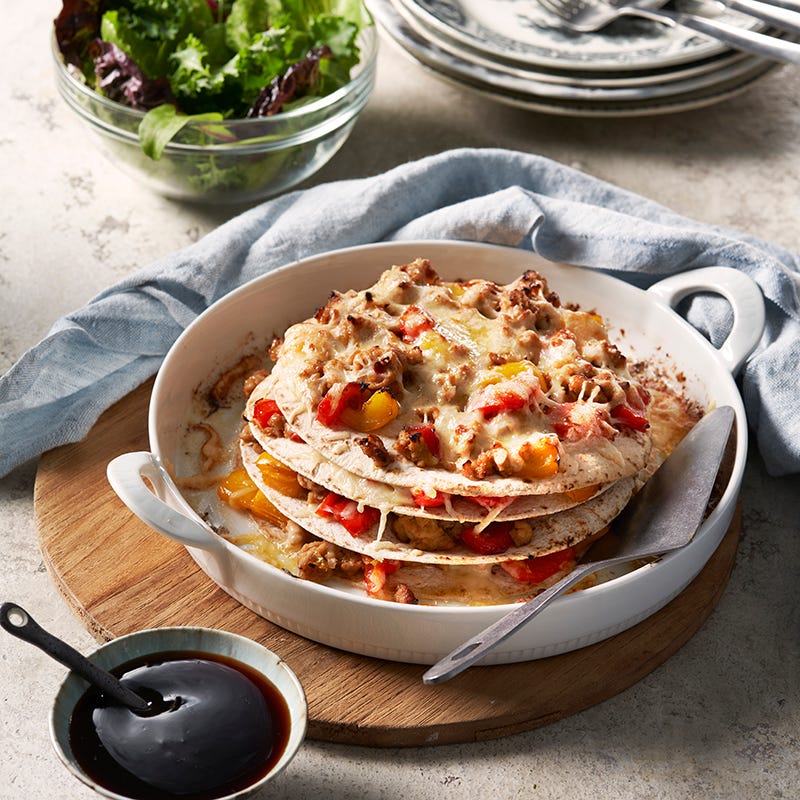 ViktVäktarna - Färsfylld tortillatårta med teriyakisås