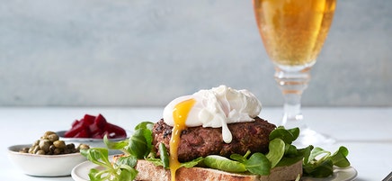 Parisersmörgås med pocherat ägg