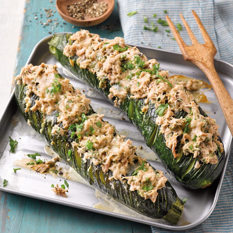 Foto van Hasselback-courgette met tonijncrème door WW