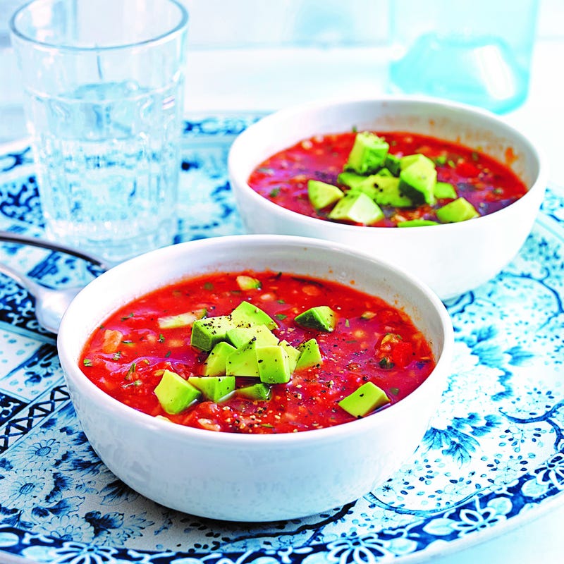 Foto van Gazpacho met avocado door WW