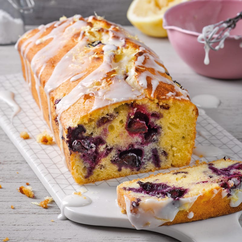 Foto van Blauwebessen-citroencake door WW