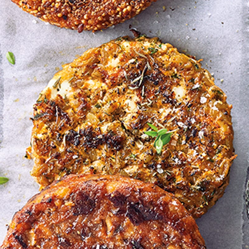 Grünkernpatty mit Quark