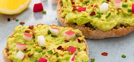 Rôties à l’avocat sur muffin anglais