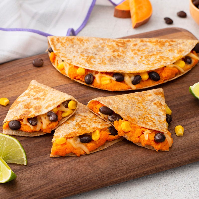 Photo of Sweet potato and black bean quesadilla by WW
