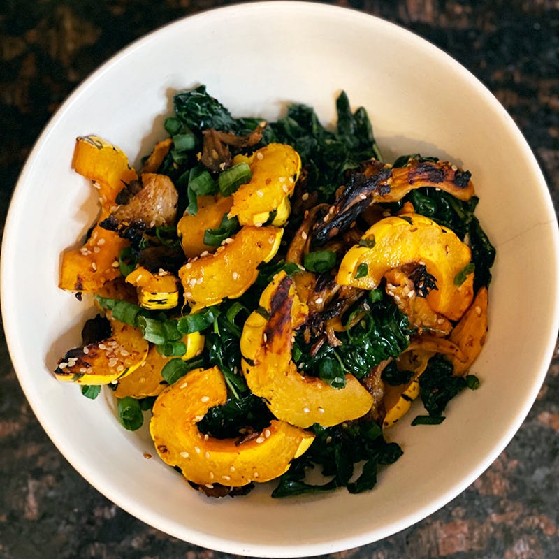 Photo of Spicy Winter Squash & Mushroom Bowl by WW