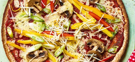 Speedy veggie pizza