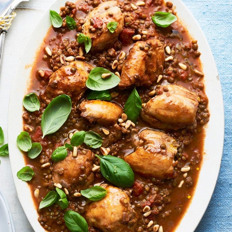 Photo de/du Poulet aux lentilles et à la tomate par WW