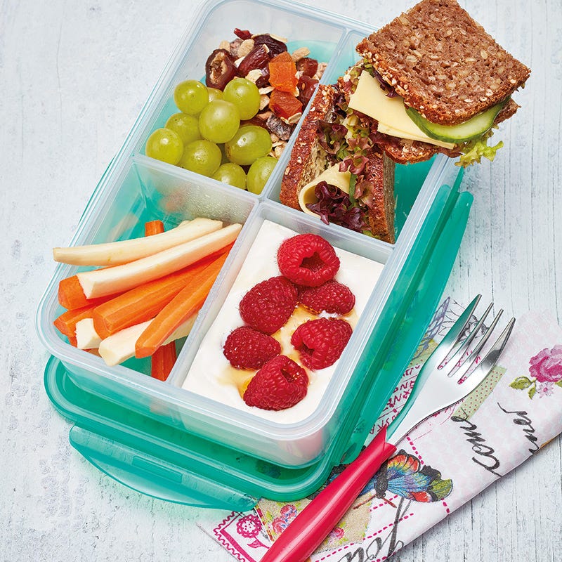 Bunt gefüllte Lunchbox