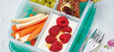 Bunt gefüllte Lunchbox
