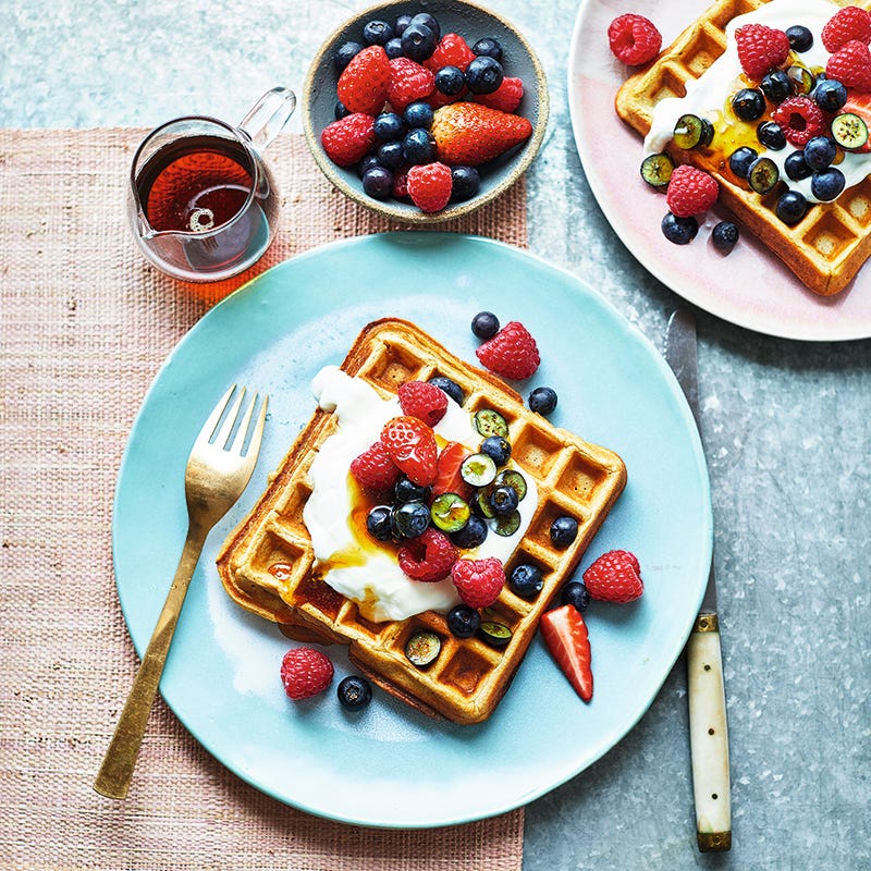 ViktVäktarna - Banan- och havrevåfflor med bär