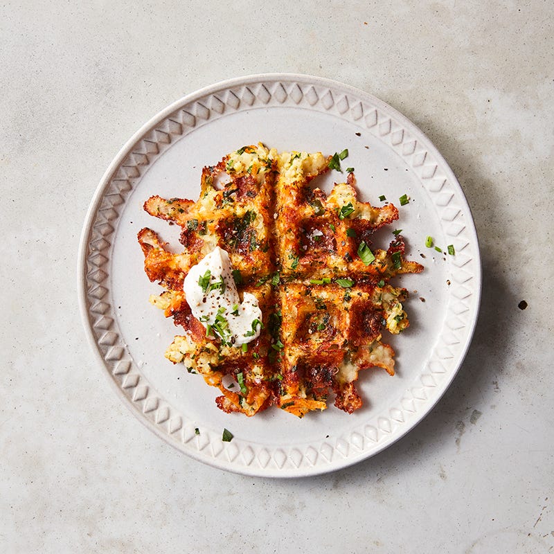 ViktVäktarna - Blomkålsvåfflor med mozzarella