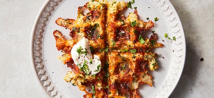 Blomkålsvåfflor med mozzarella