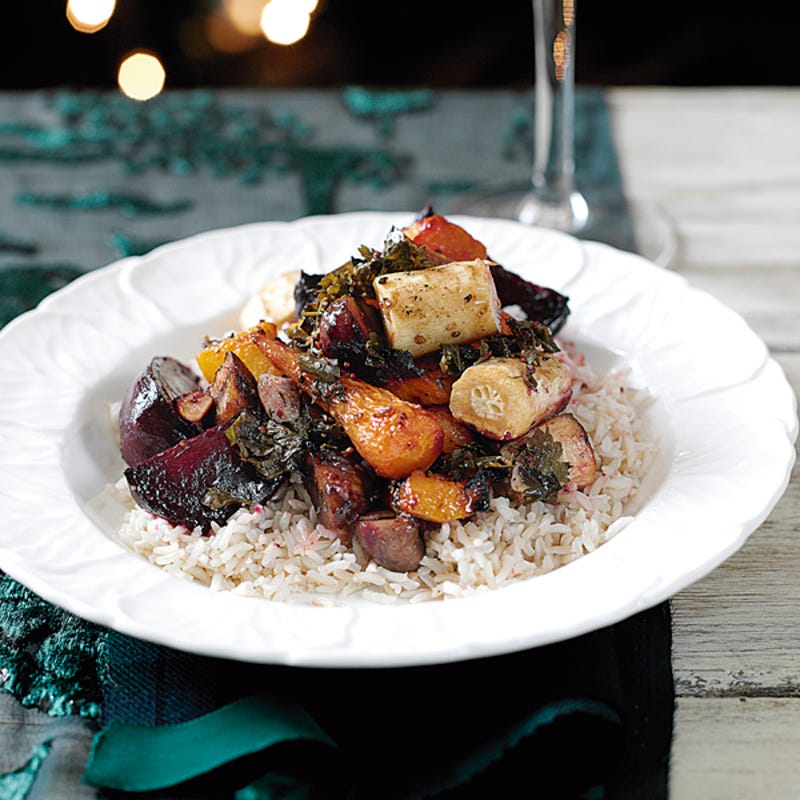 Photo de/du Légumes rôtis au riz complet par WW