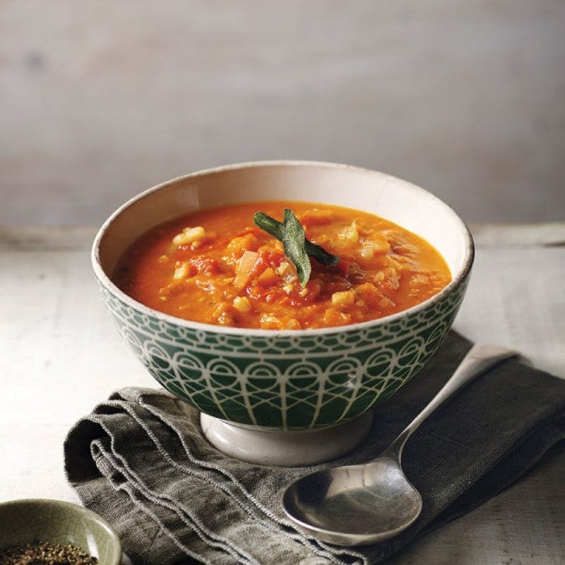 Photo de/du Soupe à la tomate, aux légumes et à la crème par WW