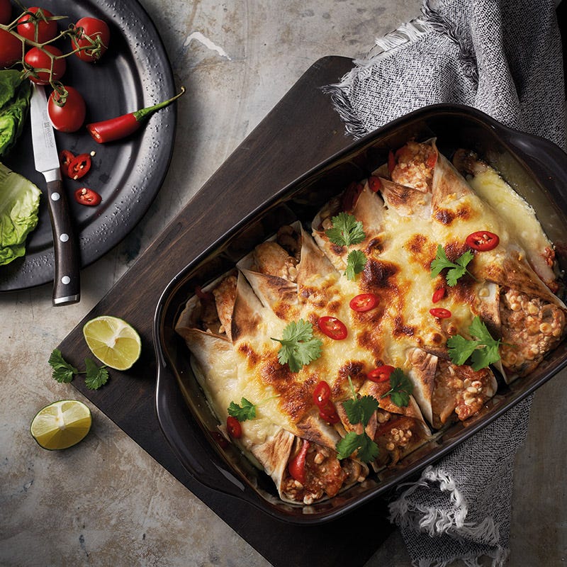 Enchiladas mit Hähnchen