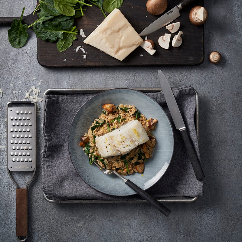 ViktVäktarna - Havrerisotto med bakad torsk