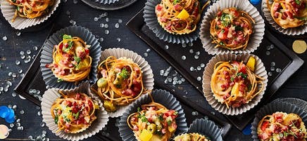 Herzhafte Pastamuffins