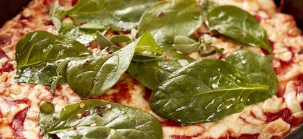 2-Ingredient dough cast iron pizza