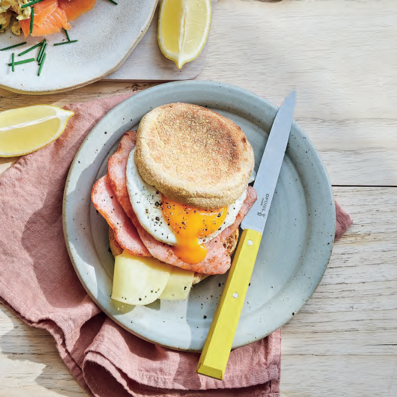 double bacon, egg and cheese muffin