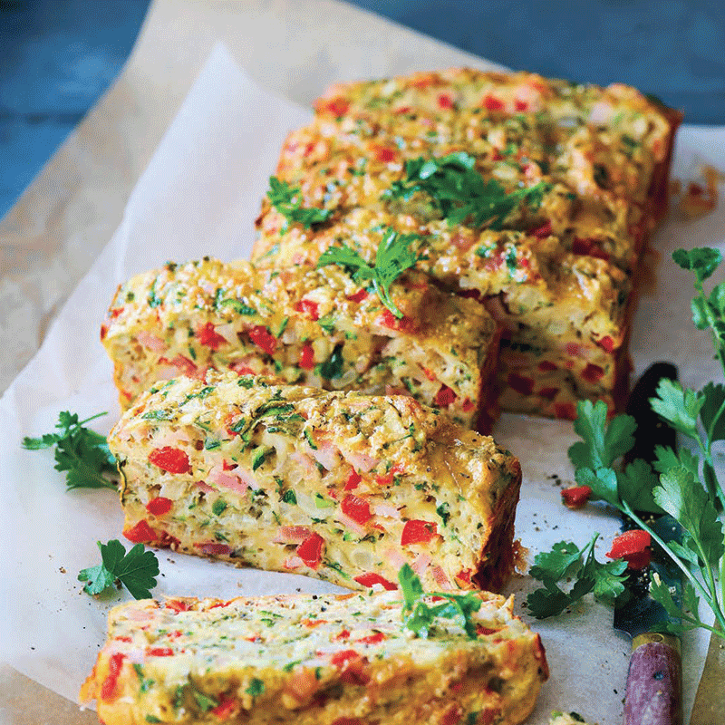 Anna's cheese and bacon breakfast loaf