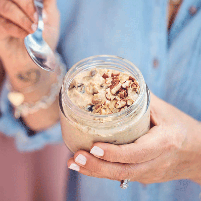 caramel latte overnight oats