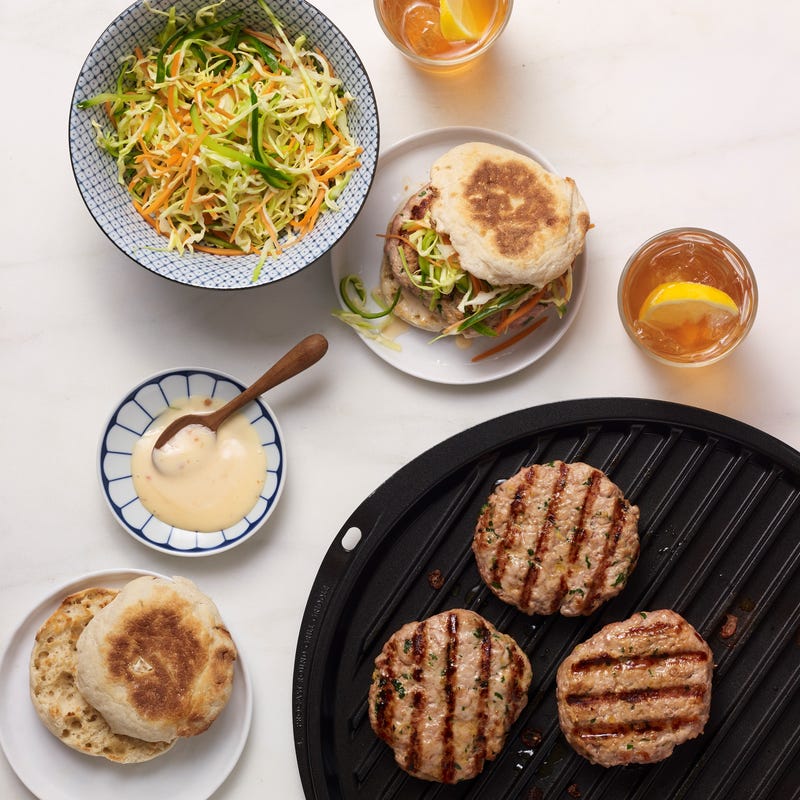 Foto van Vietnamees broodje met kalkoenburgers door WW