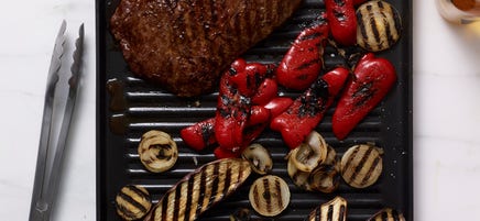 Gegrilde bavette met paprika