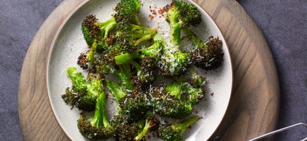 Knapperige broccoli met Parmezaanse kaas