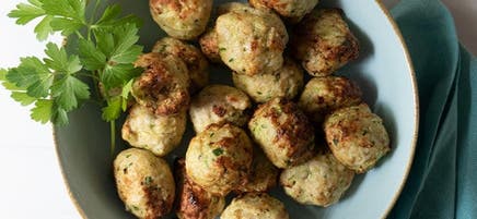 Air-fryer turkey meatballs
