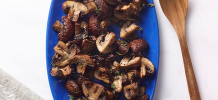 Champignons met knoflook en tijm