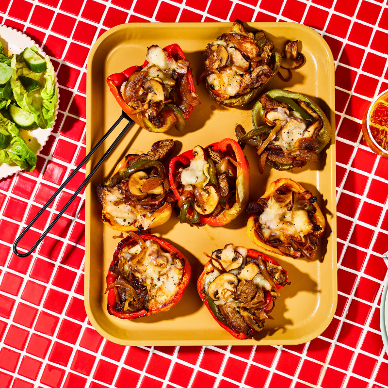 Photo of Philly cheesesteak stuffed peppers by WW