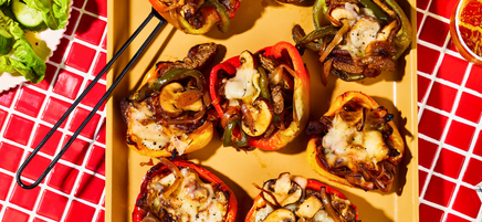 Philly cheesesteak stuffed peppers