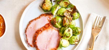 Jambon cuit glacé à l’abricot