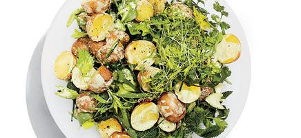 Pommes de terre nouvelles aux fines herbes douces